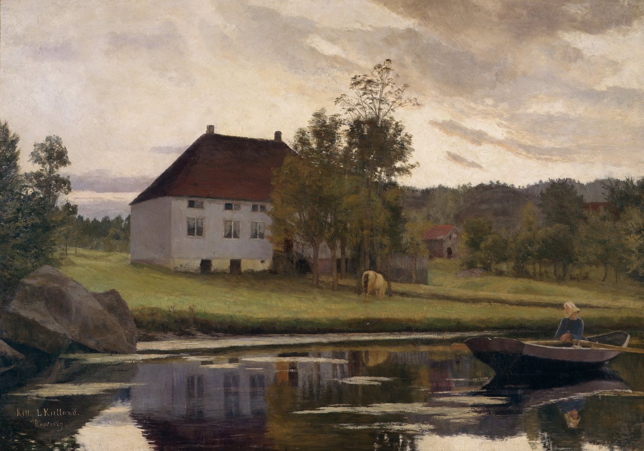 Bossevig, etter solnedgang av Kitty Lange Kielland