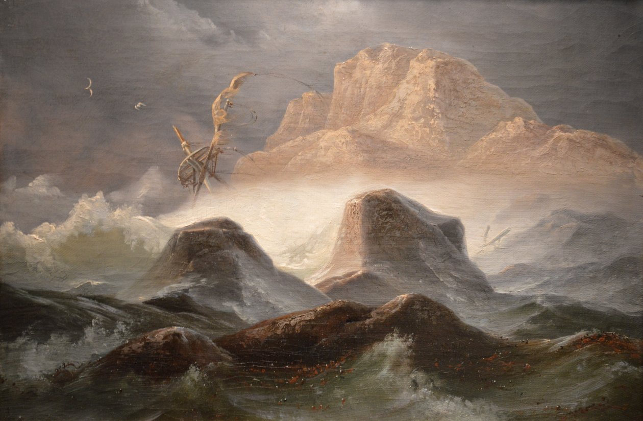 Storm utenfor norskekysten av Knud Baade