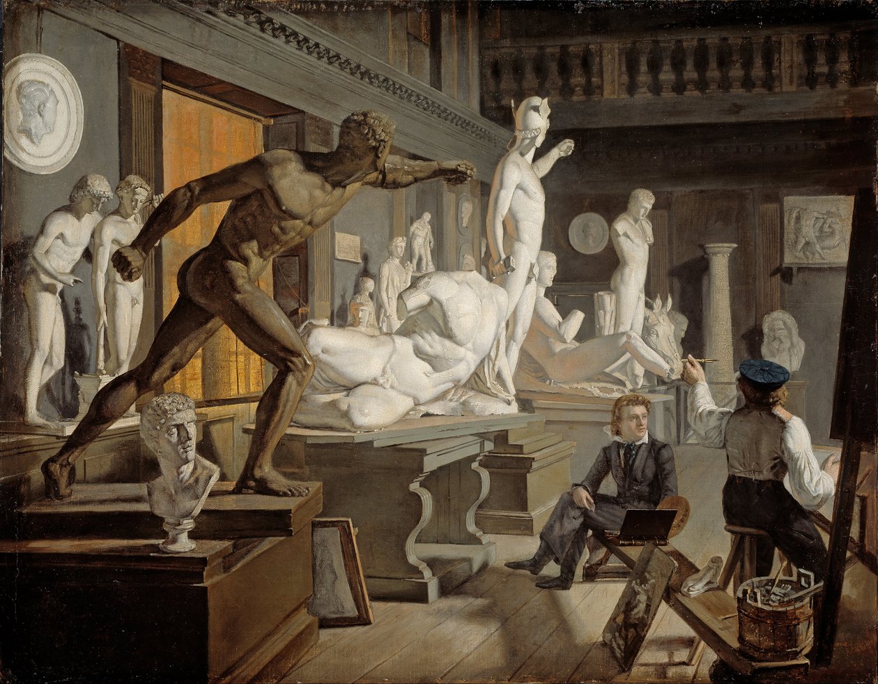 Scene fra Akademiet i København av Knud Baade