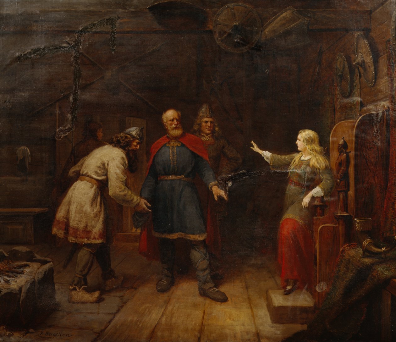 Harald fridde til Gyda av Knud Bergslien
