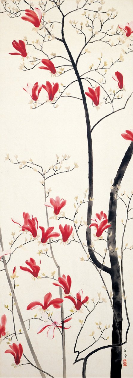 Magnolia Tree av Kobayashi Kokei