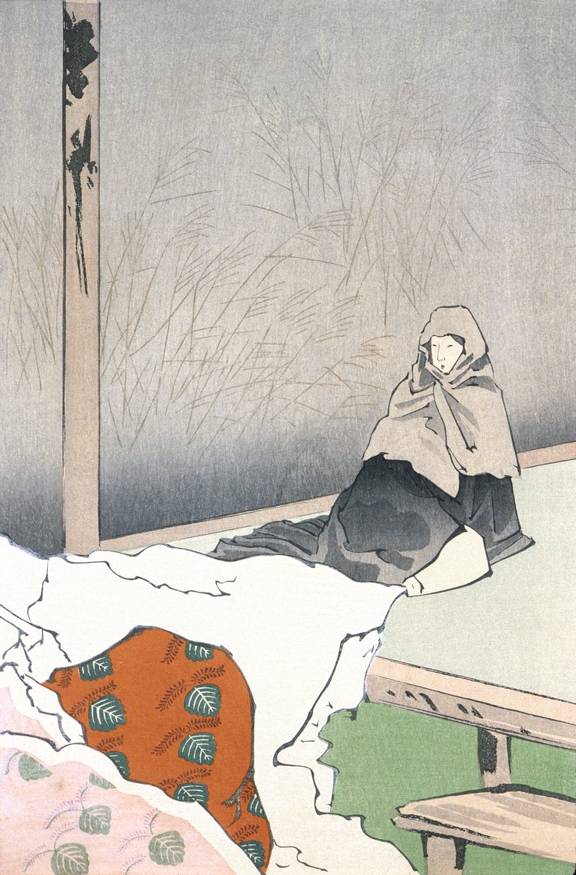 Danseren Hotoke Gozen ved Giōji av Kobayashi Kiyochika