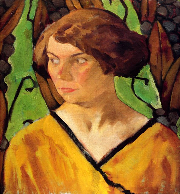 Portrett av en jente av Koloman Moser