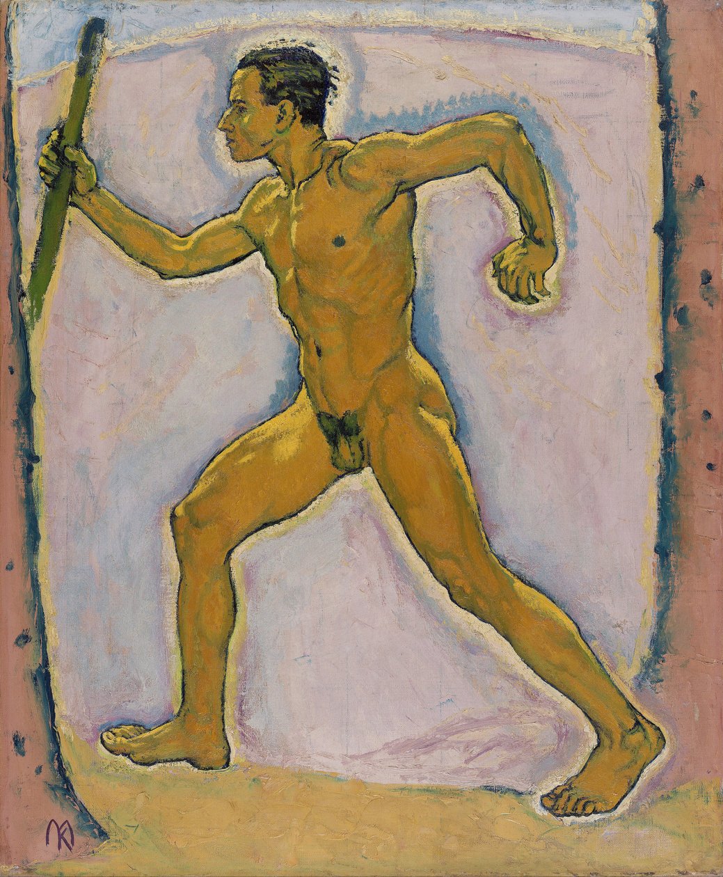 ""The Wayfarer"" (The Wayfarer) Maleri av Koloman Moser (1868-1918) - 1914 - Olje på lerret Dim 75,5x62,4 cm Leopold Museum, Wien av Koloman Moser