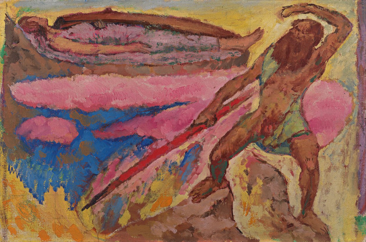 Wotan og Brünhilde, ca. 1916 av Koloman Moser
