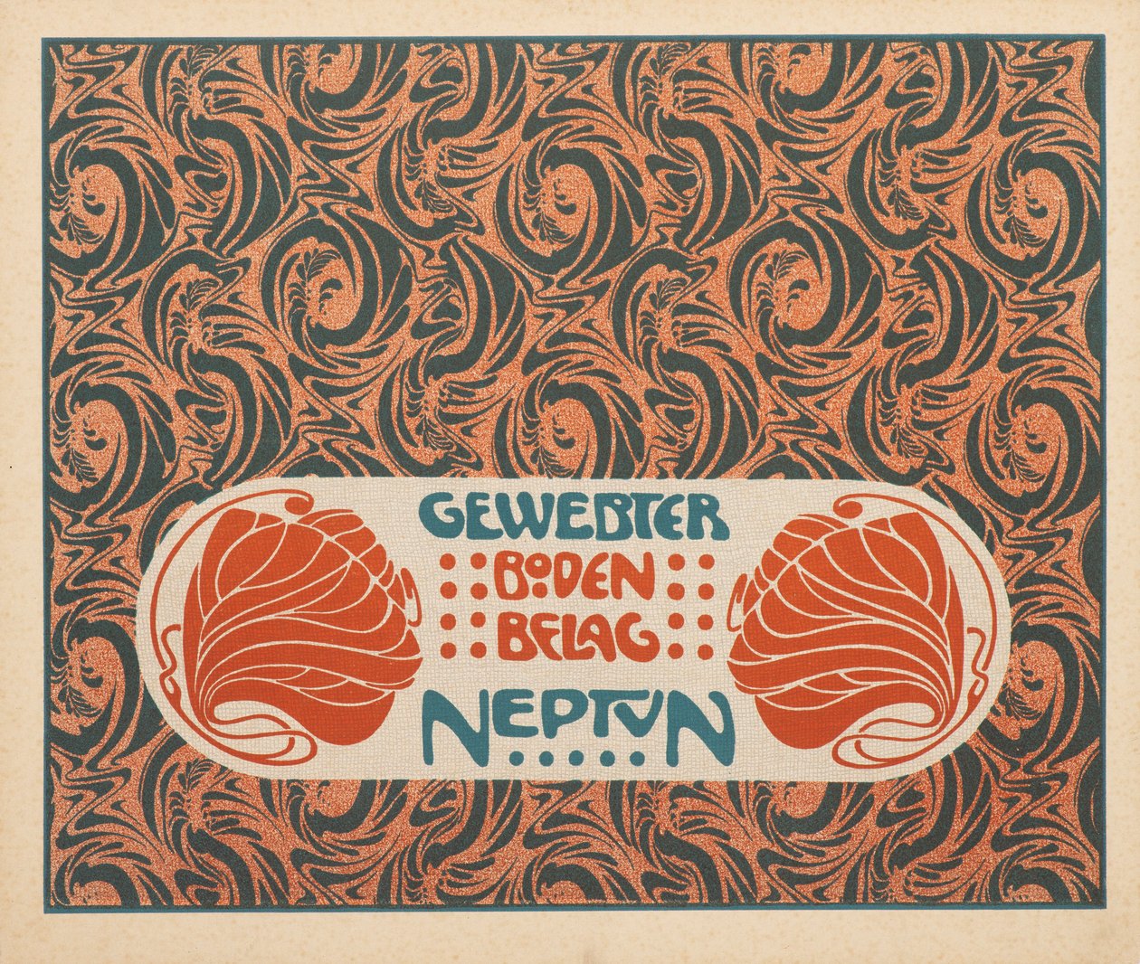 Vevd gulv Neptun, 1901. av Koloman Moser
