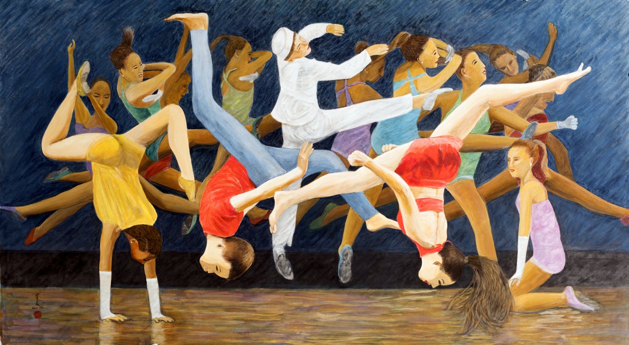 Precious Children, 2014 (østlig gouache på rispapir) av Komi Chen