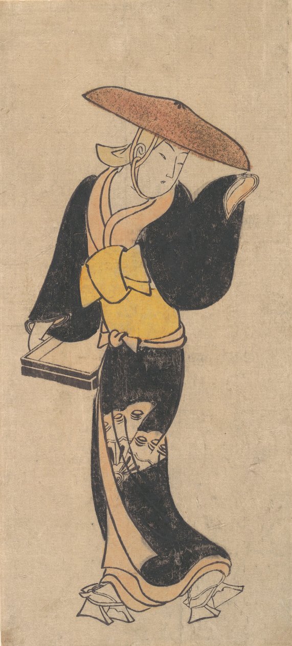 Skuespilleren Sanjo Kantaro som et omreisende buddhistisk liv, ca. 1715. av Kondo Kiyoharu