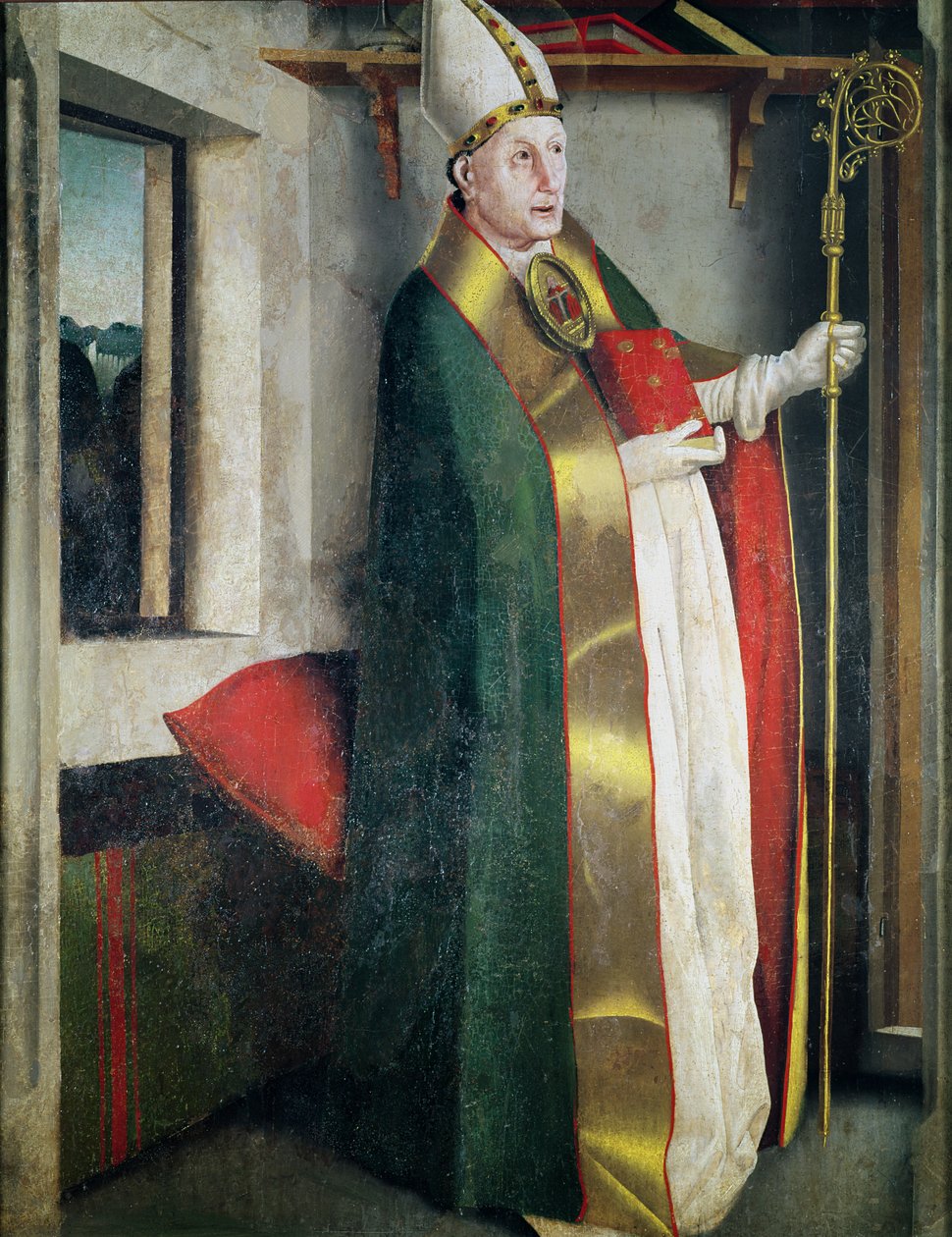St. Augustine (354-430) ca. 1435 av Konrad Witz