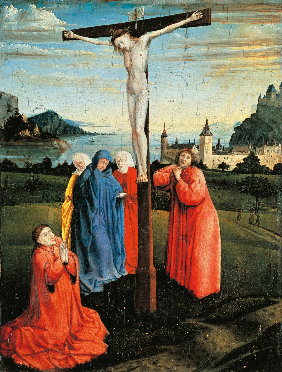Kristus på korset, ca. 1430-33 (olje på panel) av Konrad Witz