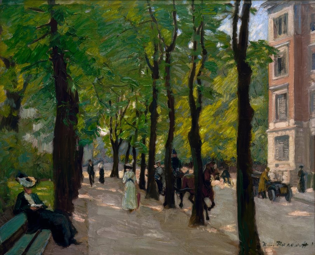 Queen Augusta Street på Calandrelli-plassen i Berlin av Konrad von Kardorff