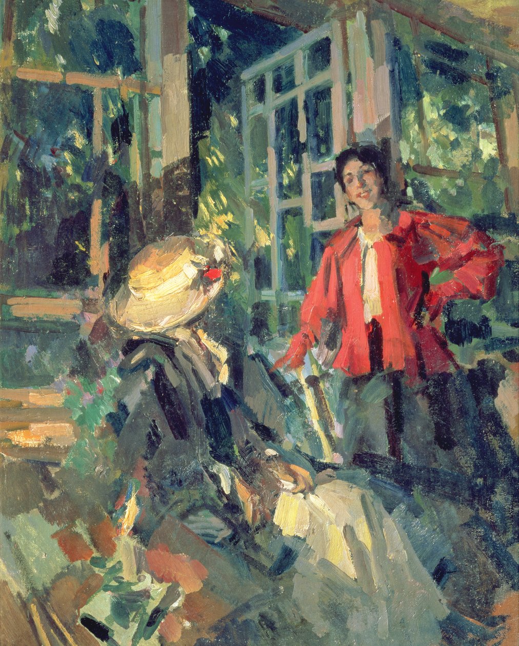 Ved vinduet, 1919 av Konstantin Alekseevich Korovin