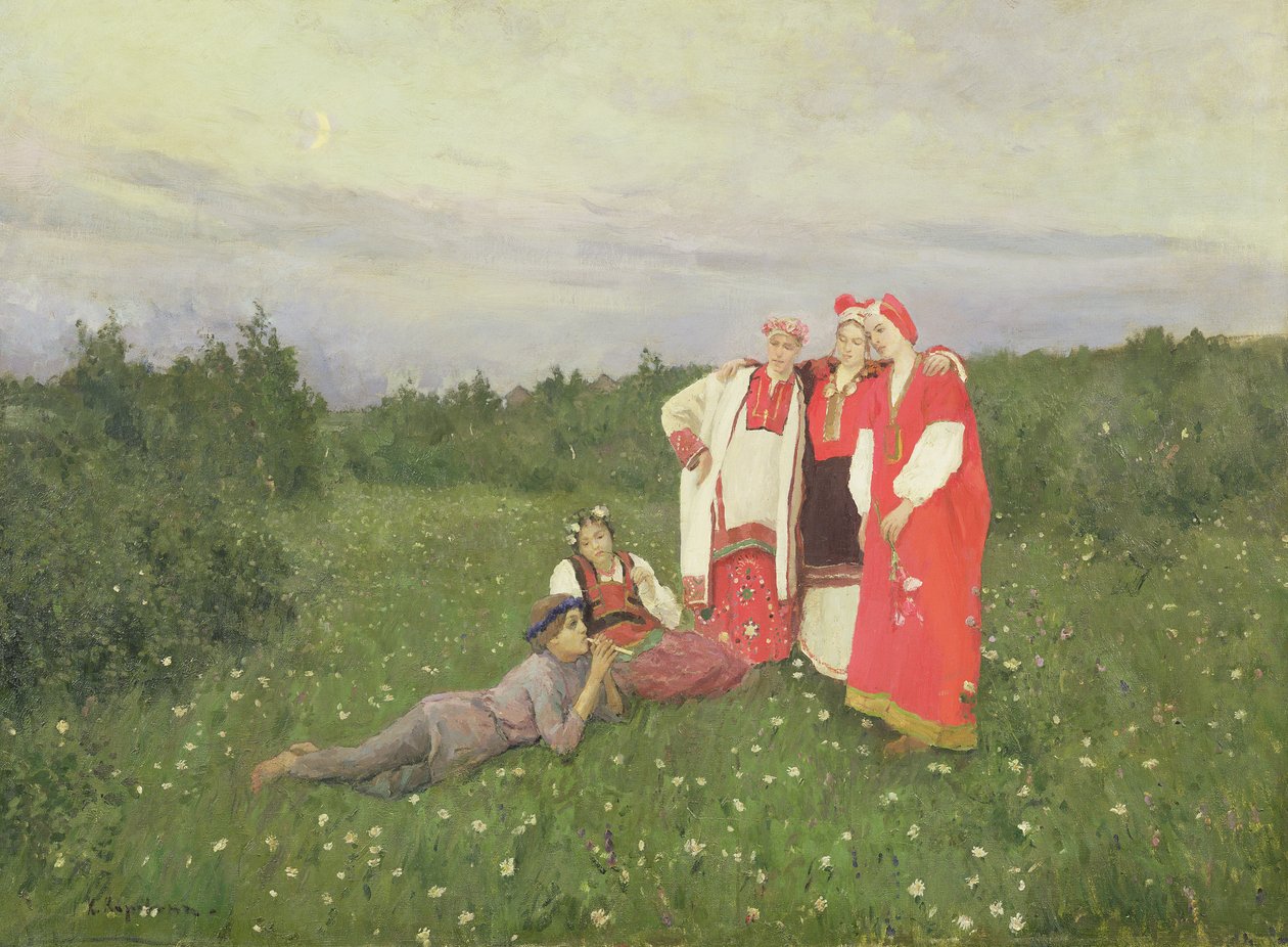 Nordlig idyll, 1886 av Konstantin Alekseevich Korovin