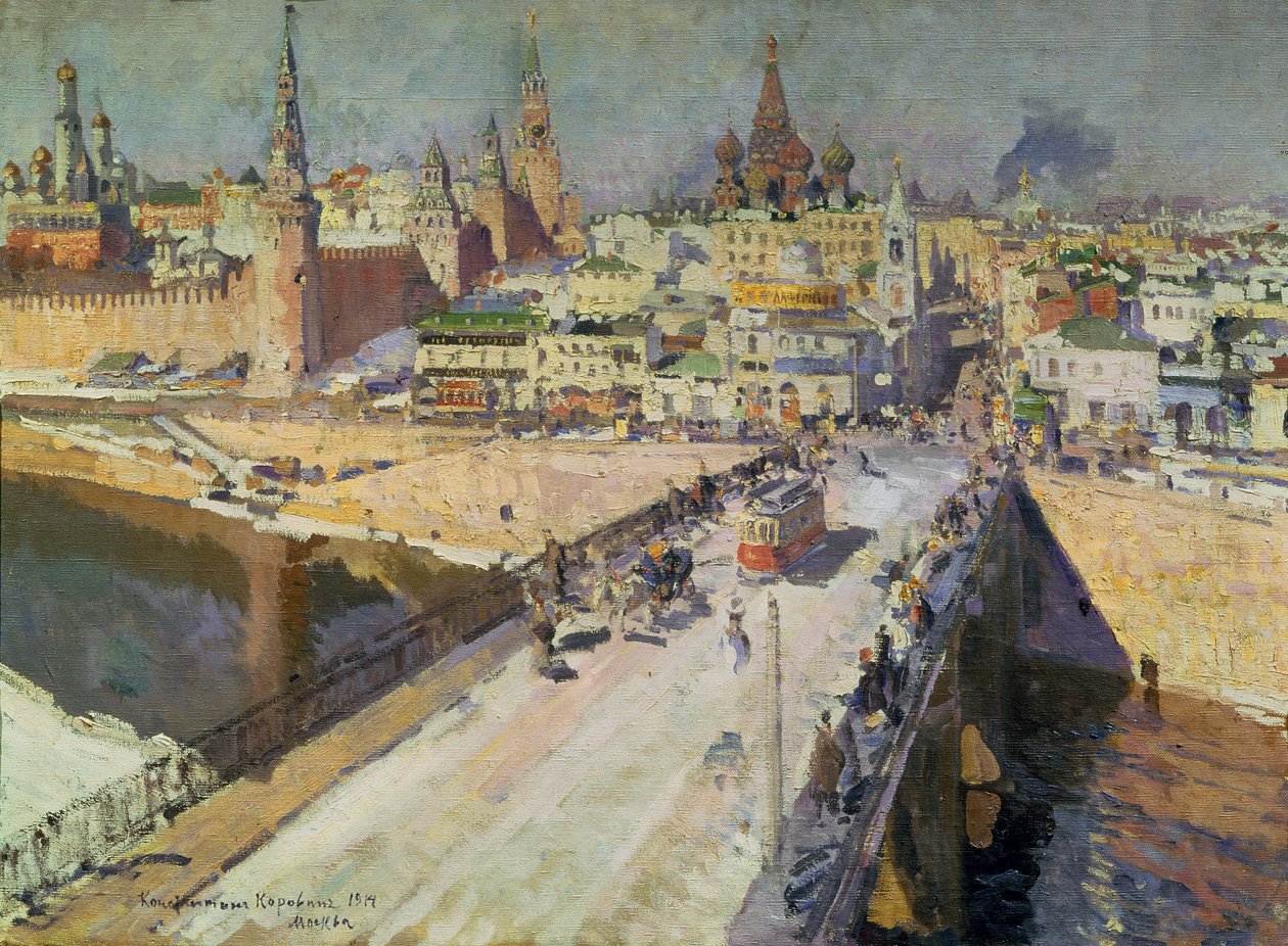 Moskva River Bridge, 1914 av Konstantin Alekseevich Korovin