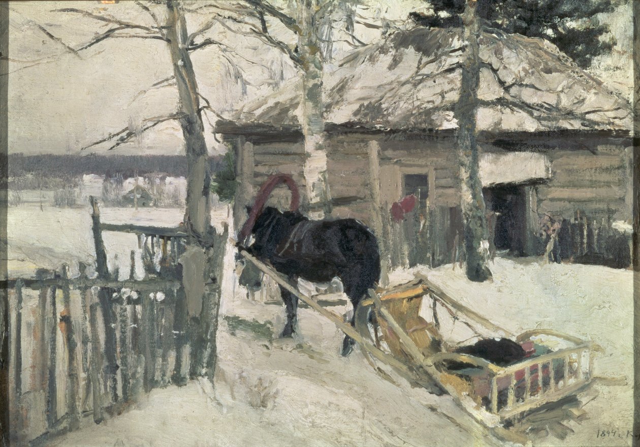 Vinter, 1894 av Konstantin Alekseevich Korovin