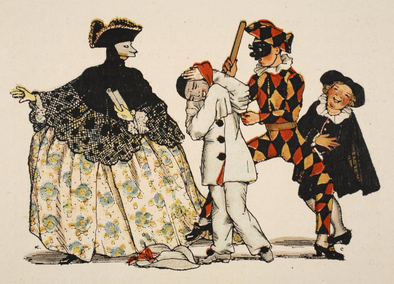 Italiensk komedie, 1918 av Konstantin Andreevic Somov