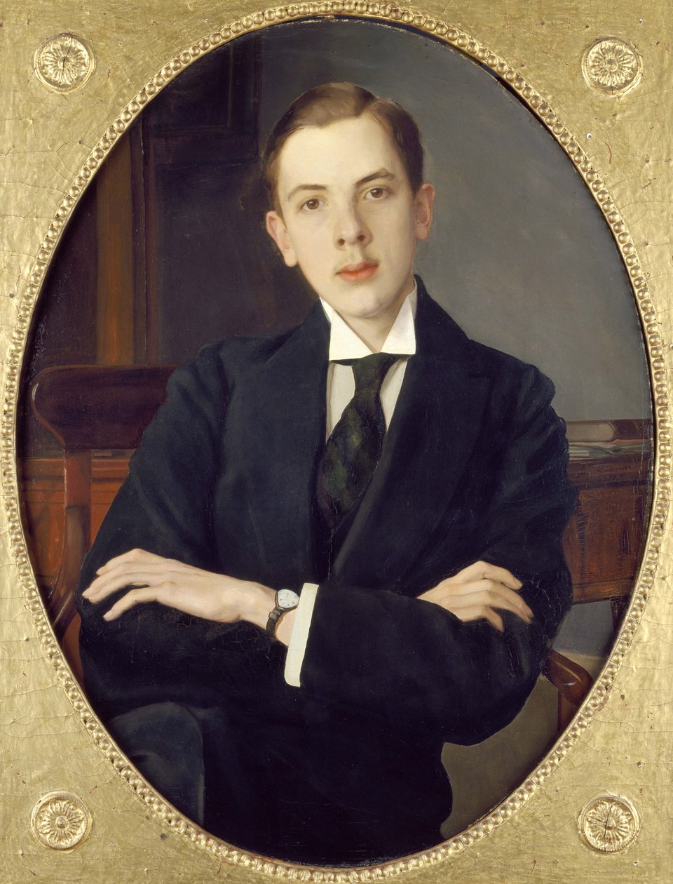Evgeni Sergeevich Mikhailov, kunstneren Nefesh, 1916 av Konstantin Andreevic Somov