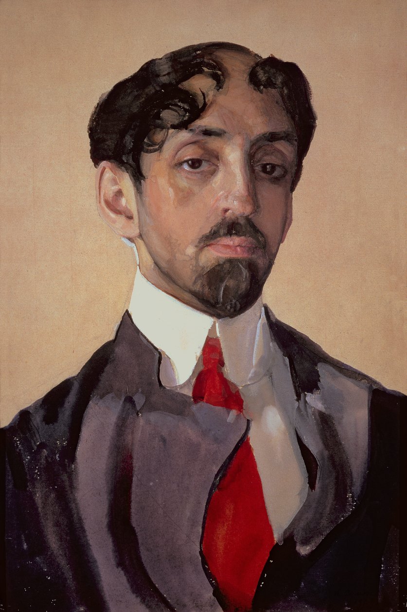 Portrett av Mikhail Kuzmin (1875-1936), 1909 av Konstantin Andreevic Somov