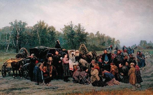 Velkommen til ikonet, 1878 av Konstantin Apollonovich Savitsky