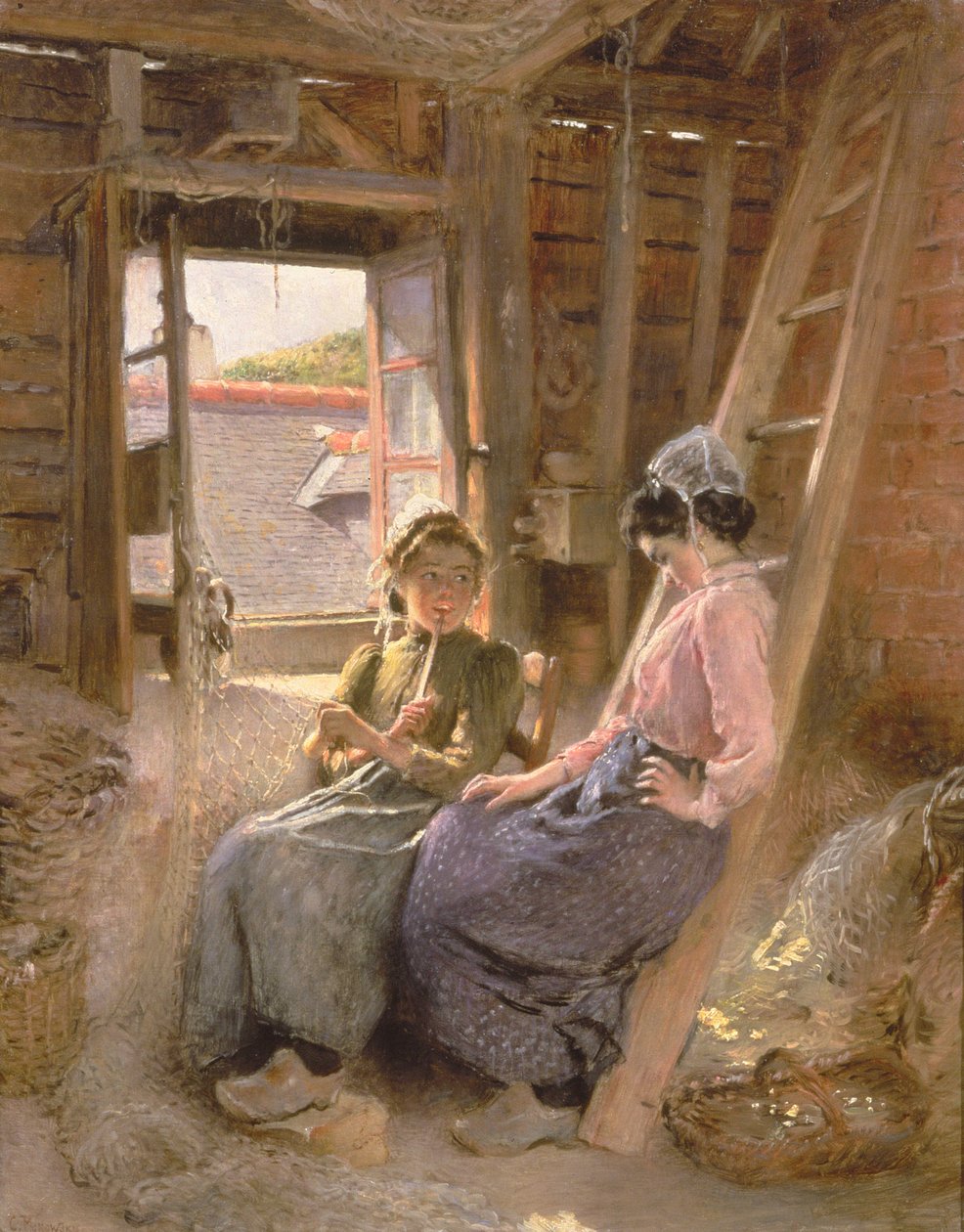To bretonske kvinner, 1904 av Konstantin Egorovich Makovsky