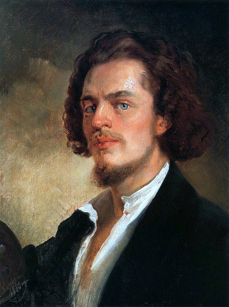 Selvportrett av Konstantin Egorovich Makovsky