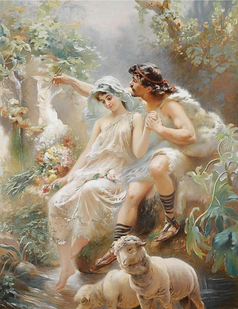 Allegorisk scene av Konstantin Egorovich Makovsky