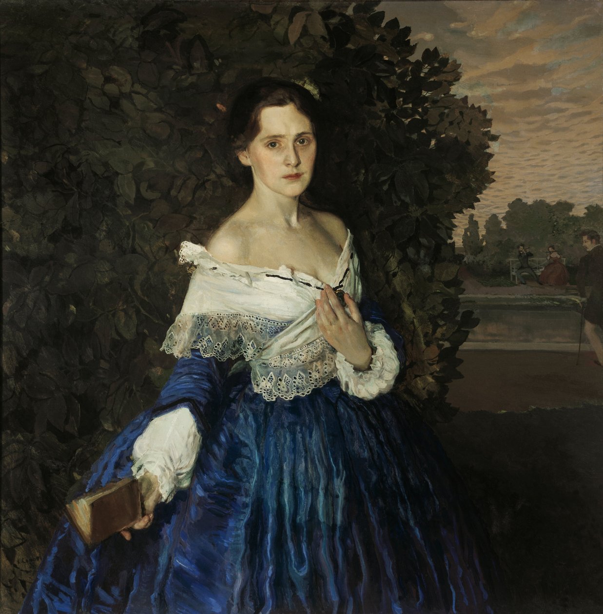 Dame i blått. Portrett av Ye.M. Martynova av Konstantin Andreevic Somov