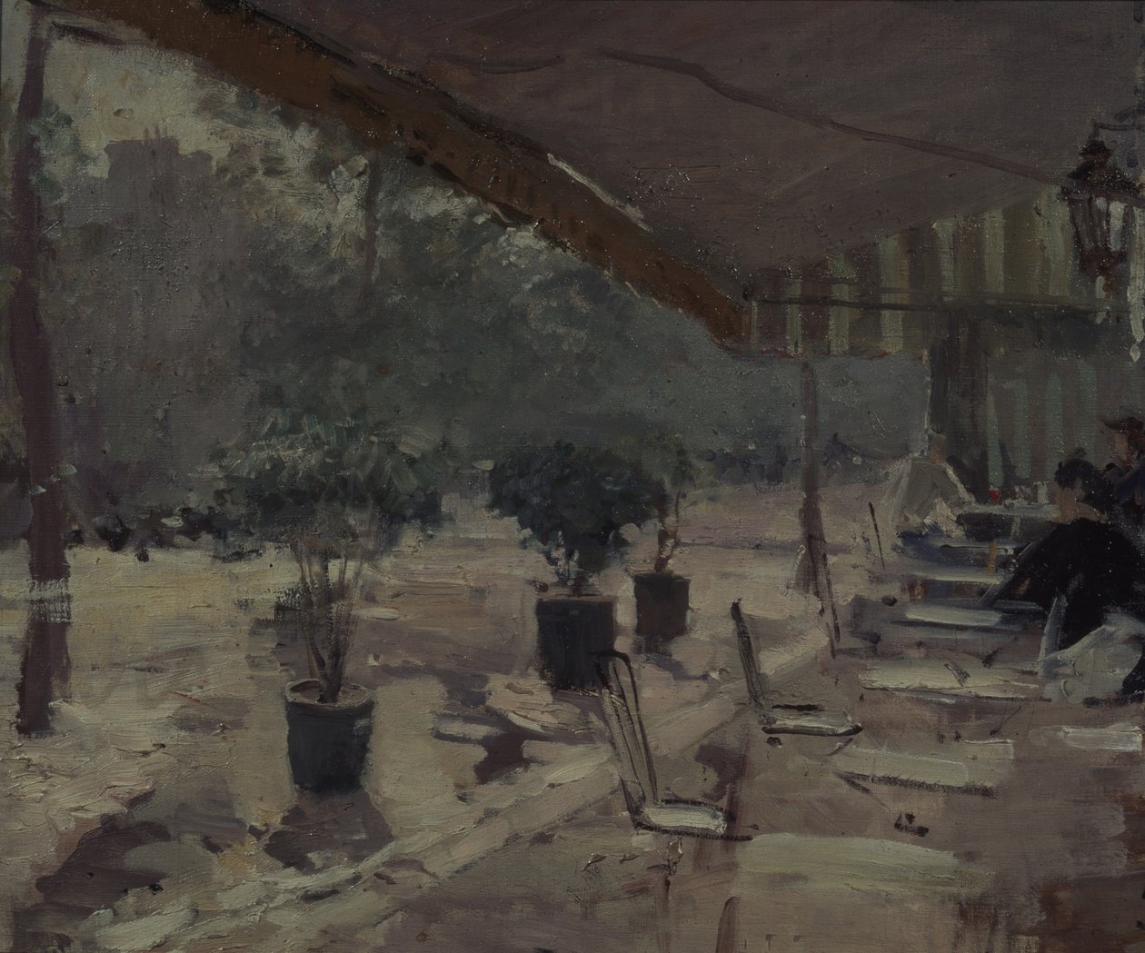 Kafé i Paris, 1890-tallet av Konstantin Alekseevich Korovin