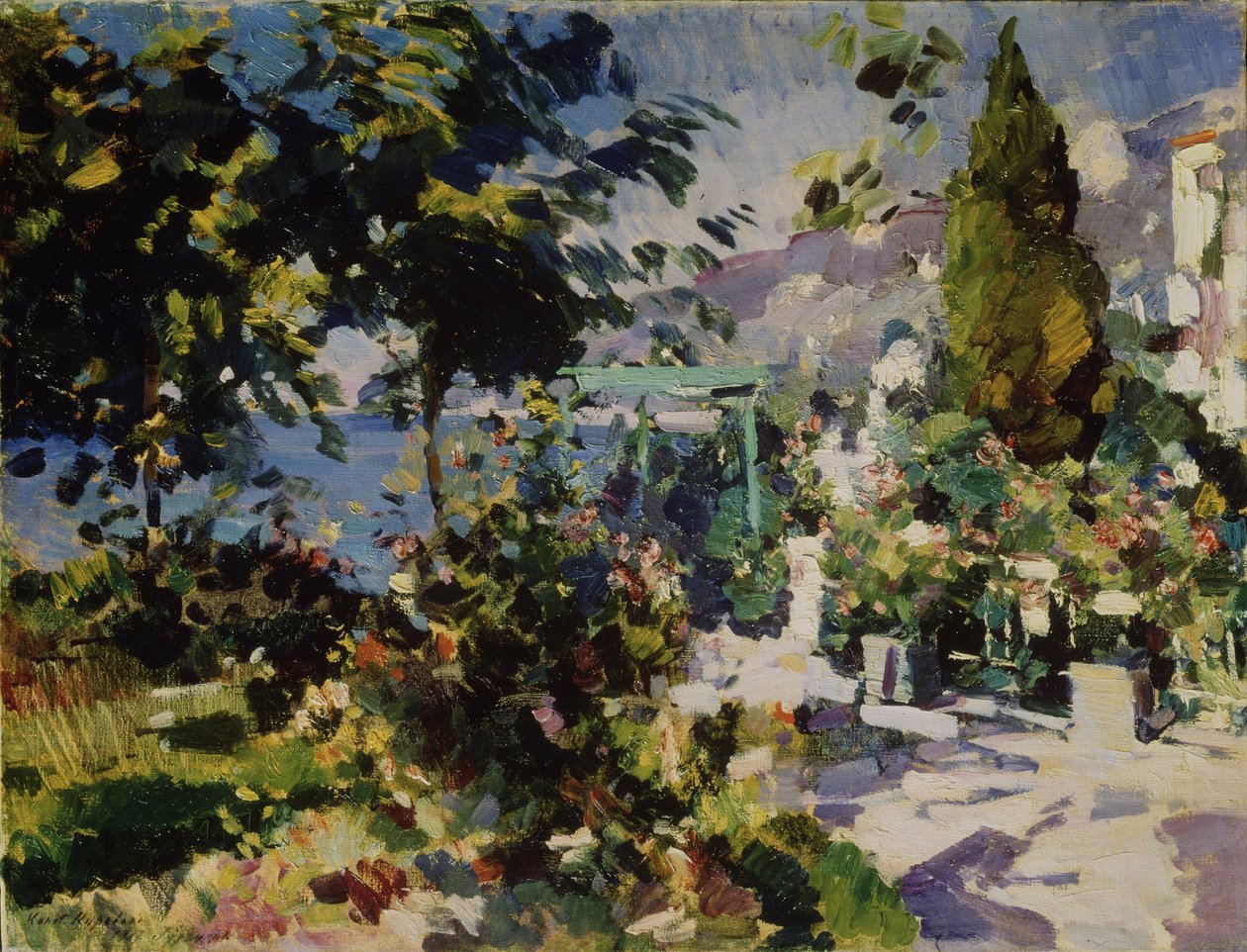 Gurzuf, 1917 av Konstantin Alekseevich Korovin
