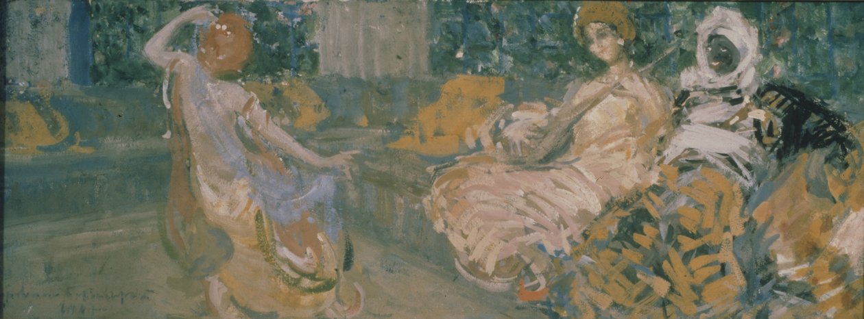 Illustrasjon til diktet The Fountain of Bahçesaray av A. Pushkin, 1907 av Konstantin Alekseevich Korovin