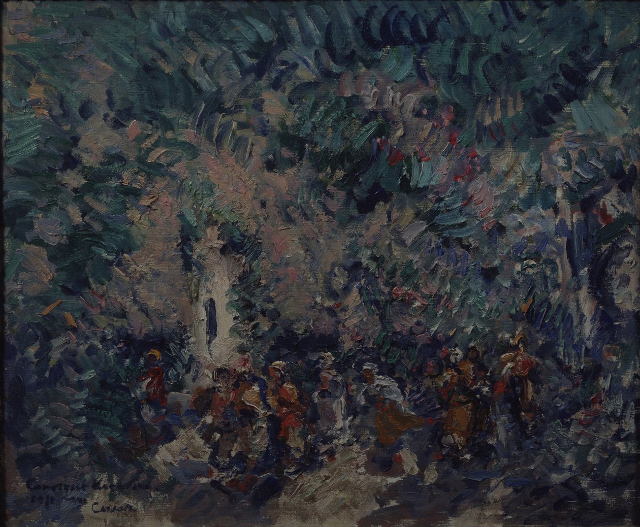 Scenedesign for balletten Corsair av A. Adam, 1911 av Konstantin Alekseevich Korovin