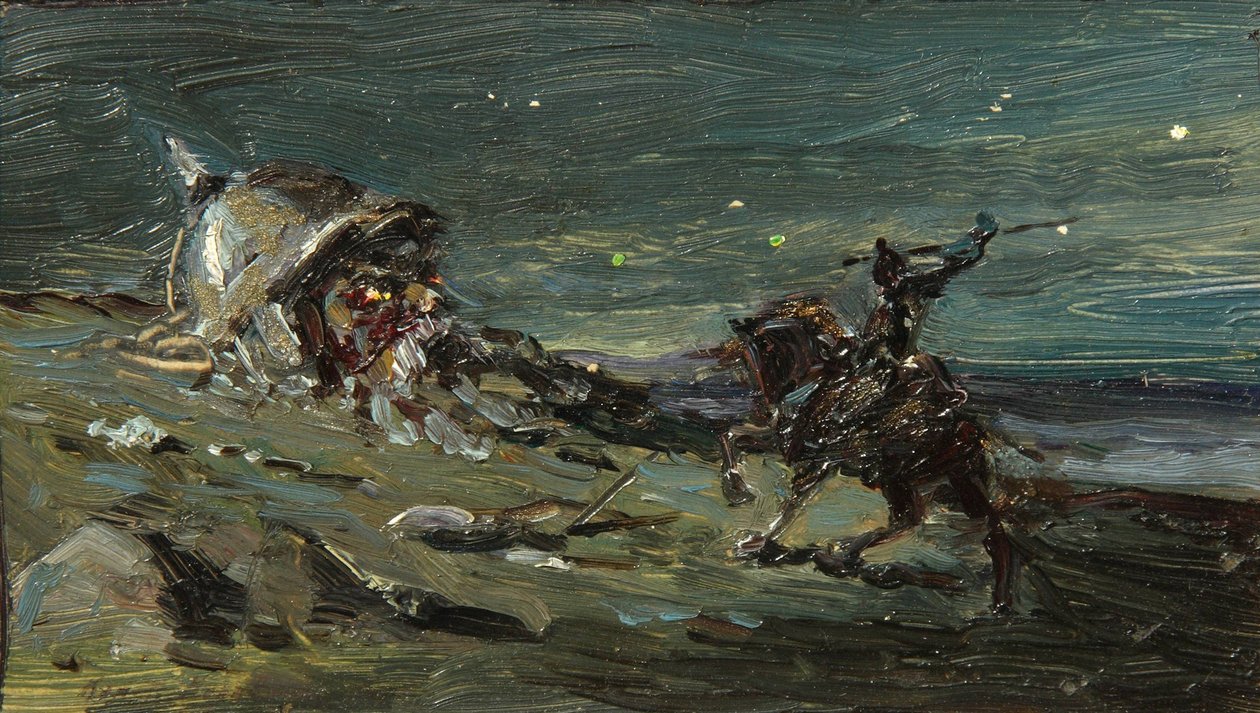 Scenografi for operaen Ruslan og Lyudmila av M. Glinka av Konstantin Alekseevich Korovin