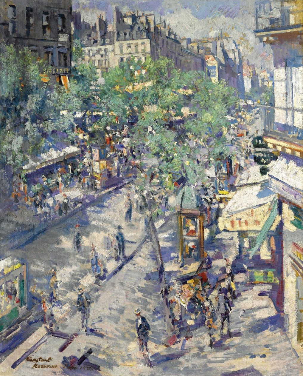 Boulevard de Sebastopol i Paris, 1923 av Konstantin Alekseevich Korovin