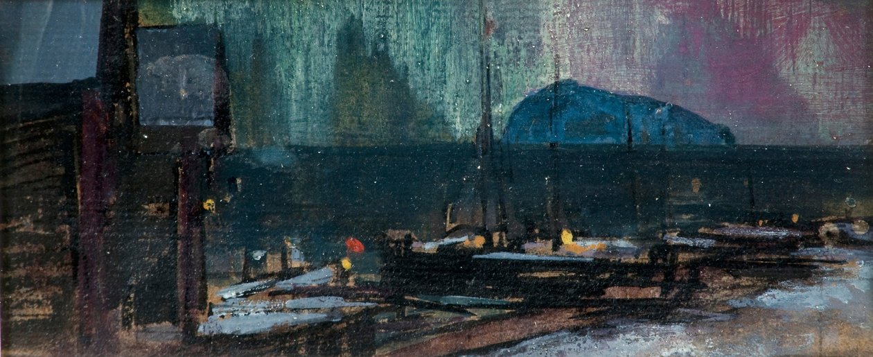 Nordlyset i Norge, 1902 av Konstantin Alekseevich Korovin