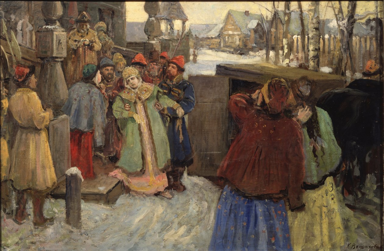 Arrestasjonen av Tsarevna Sophia av Konstantin Alexandrovich Veshchilov