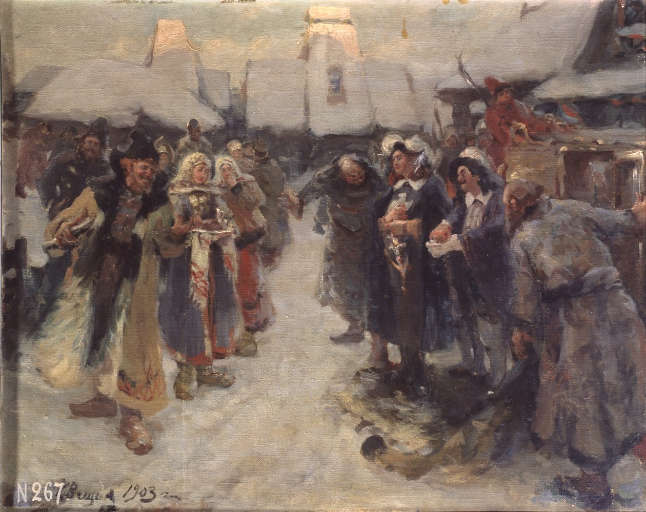 Utlendingene i Muscovy, 1903 av Konstantin Alexandrovich Veshchilov