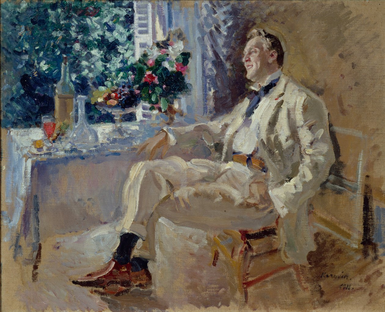 Portrett av sangeren Feodor Ivanovich Chaliapin 1873-1938, 1911. av Konstantin Alexeyevich Korovin