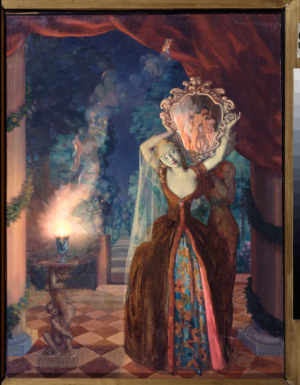 La Magie (Magien) - Maleri av Konstantin (Constantin) Andreyevich Somov (1869-1939) av Konstantin Andreevic Somov