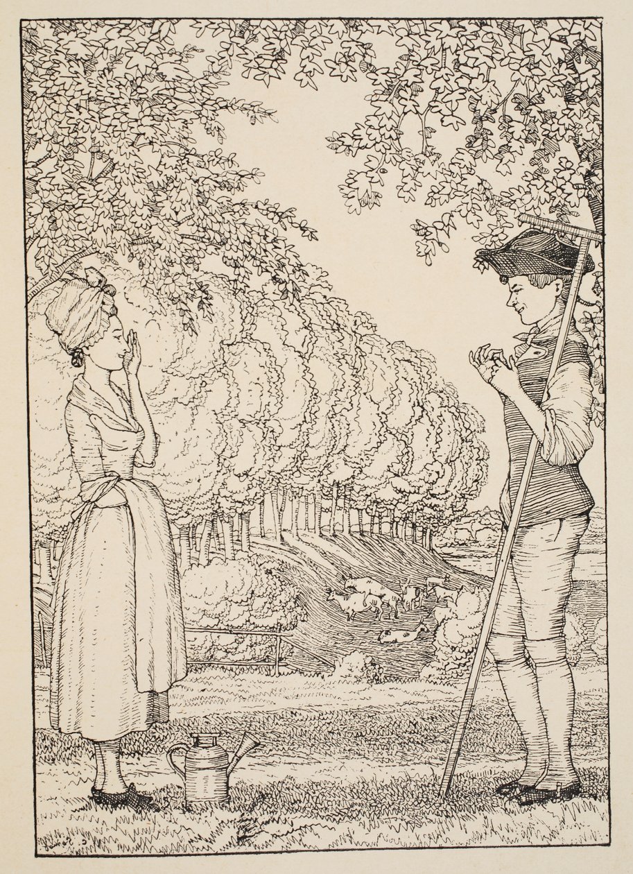 Den lykkelige overenskomst, 1918 av Konstantin Andreevic Somov