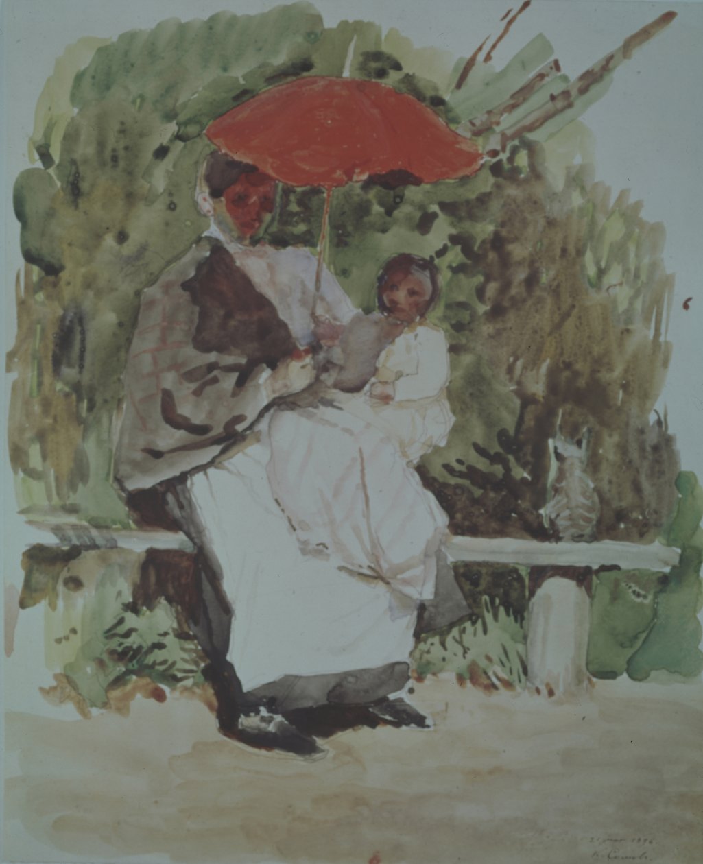 Sykepleier med barn av Konstantin Andreevic Somov