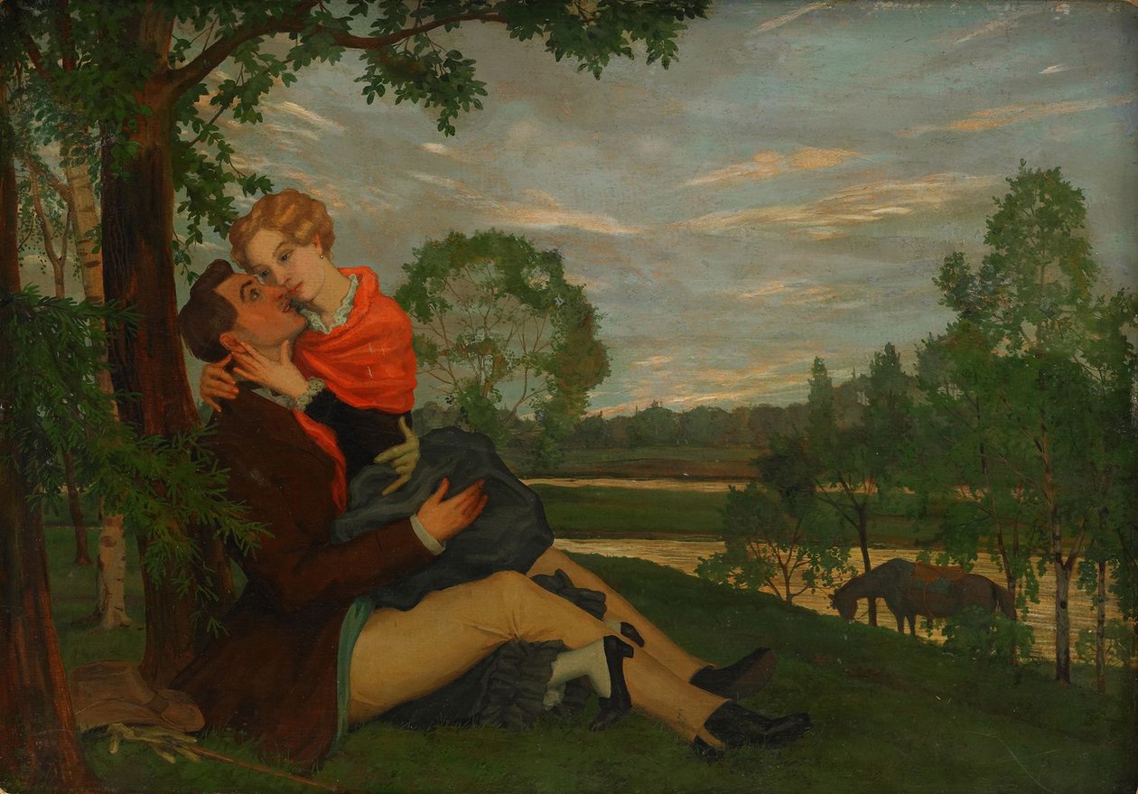 The Lovers, 1920 av Konstantin Andreevic Somov