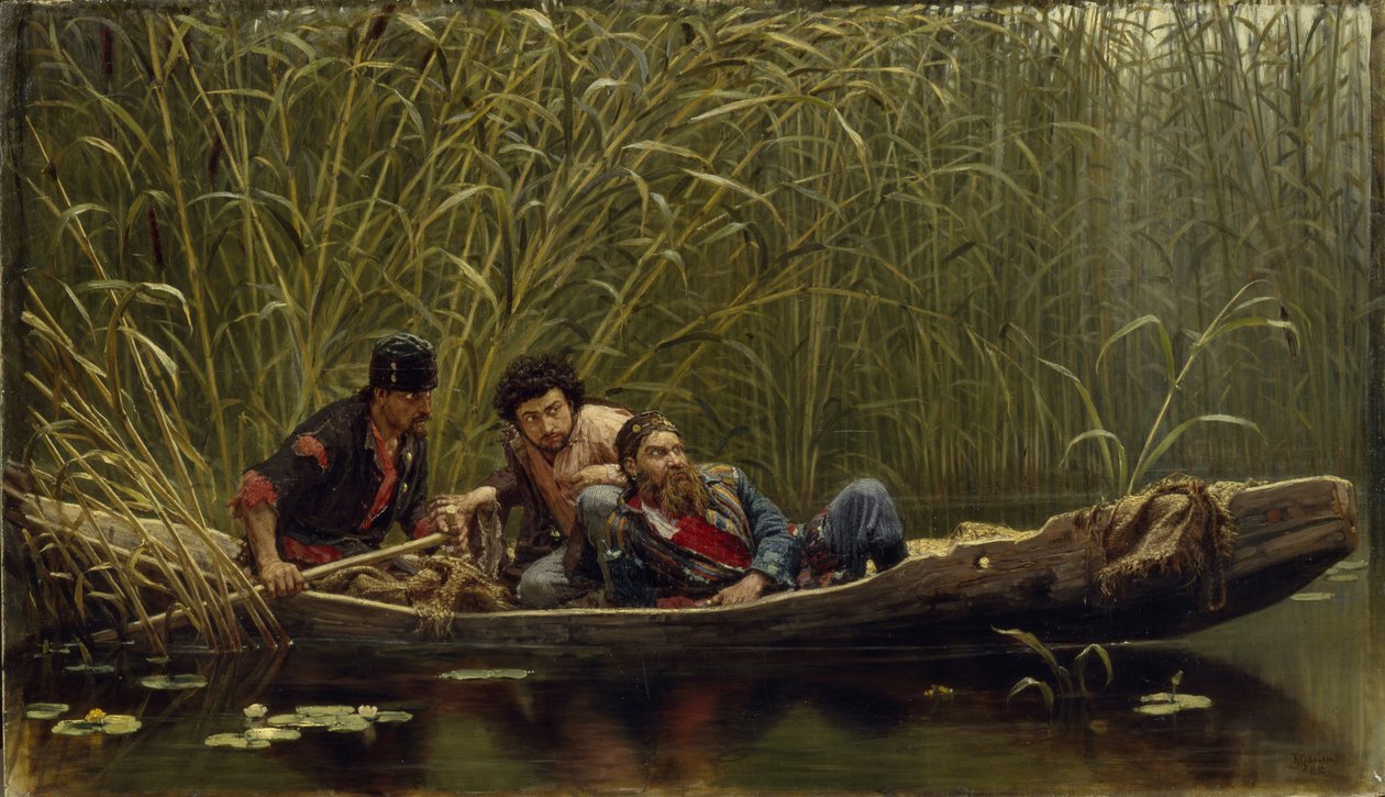 De snuskete mennene, 1882 av Konstantin Apollonovich Savitsky