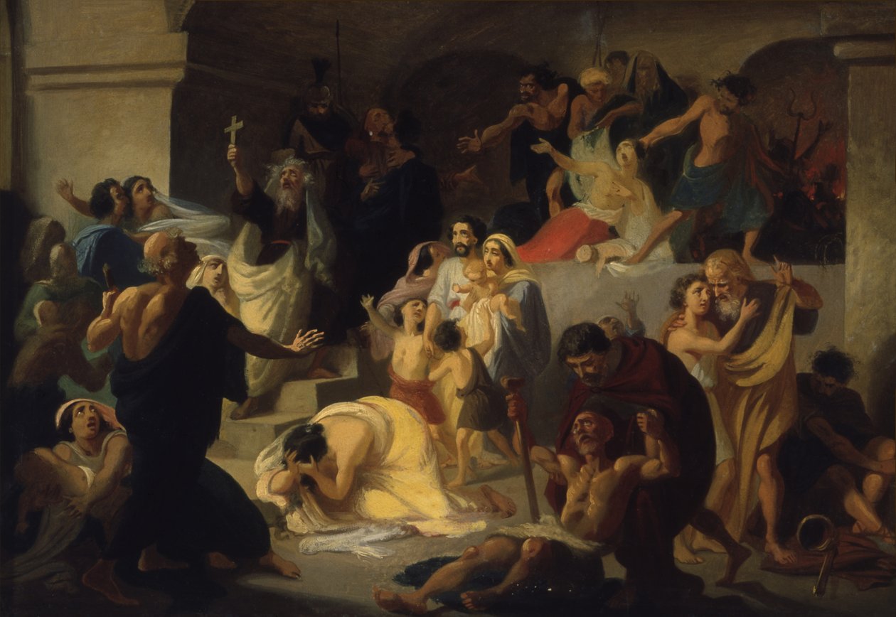 Kristne martyrer i Colosseum, tidlig på 1860-tallet av Konstantin Dmitrievich Flavitski