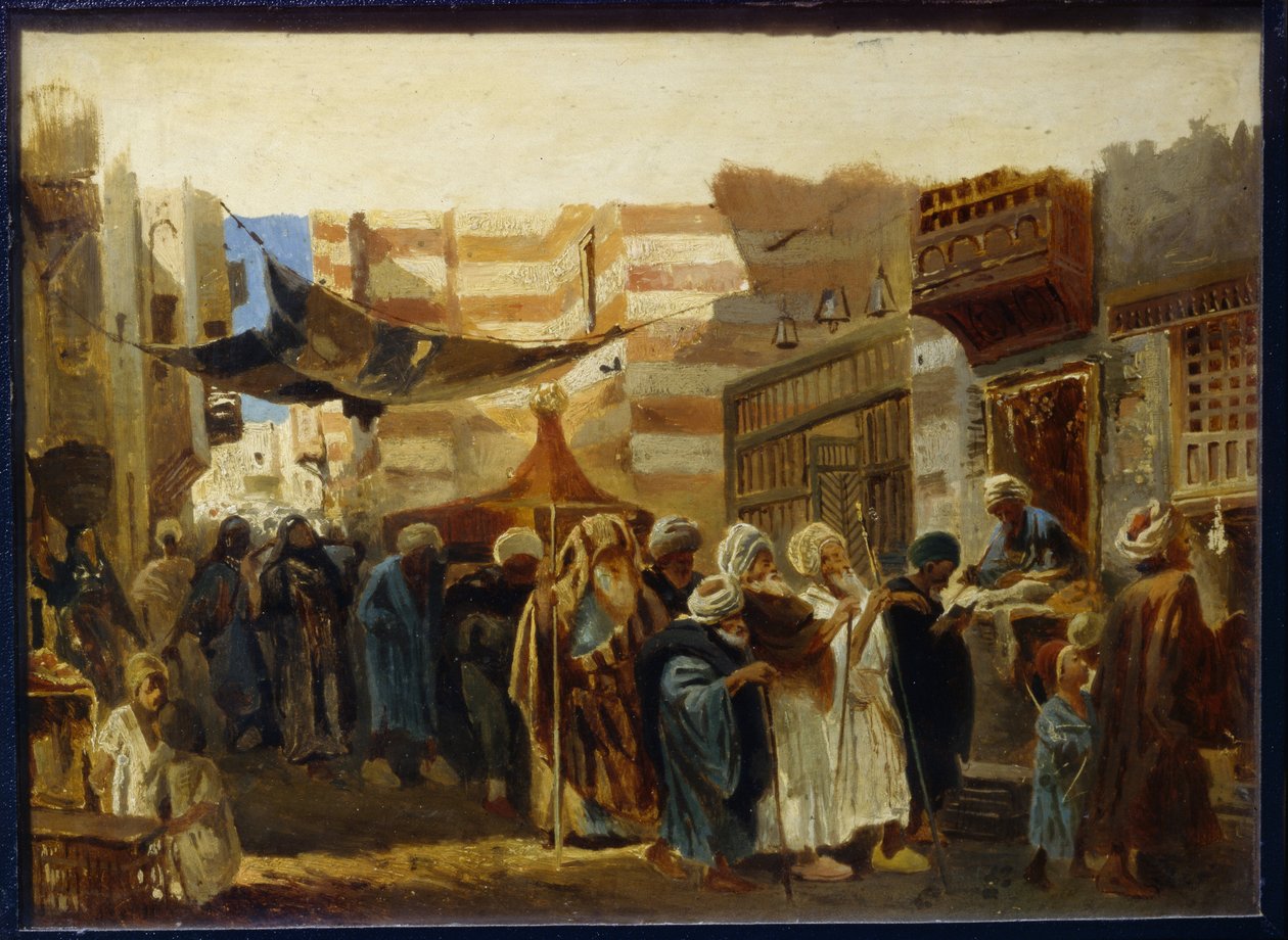 En begravelsesseremoni i Kairo av Konstantin Egorovich Makovsky