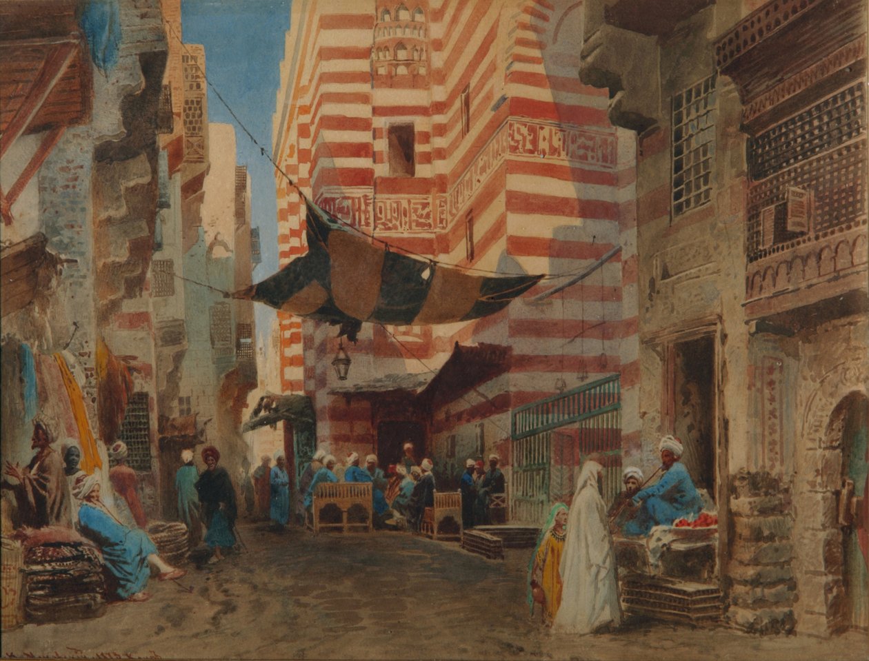 På gaten i Kairo, 1873 av Konstantin Egorovich Makovsky