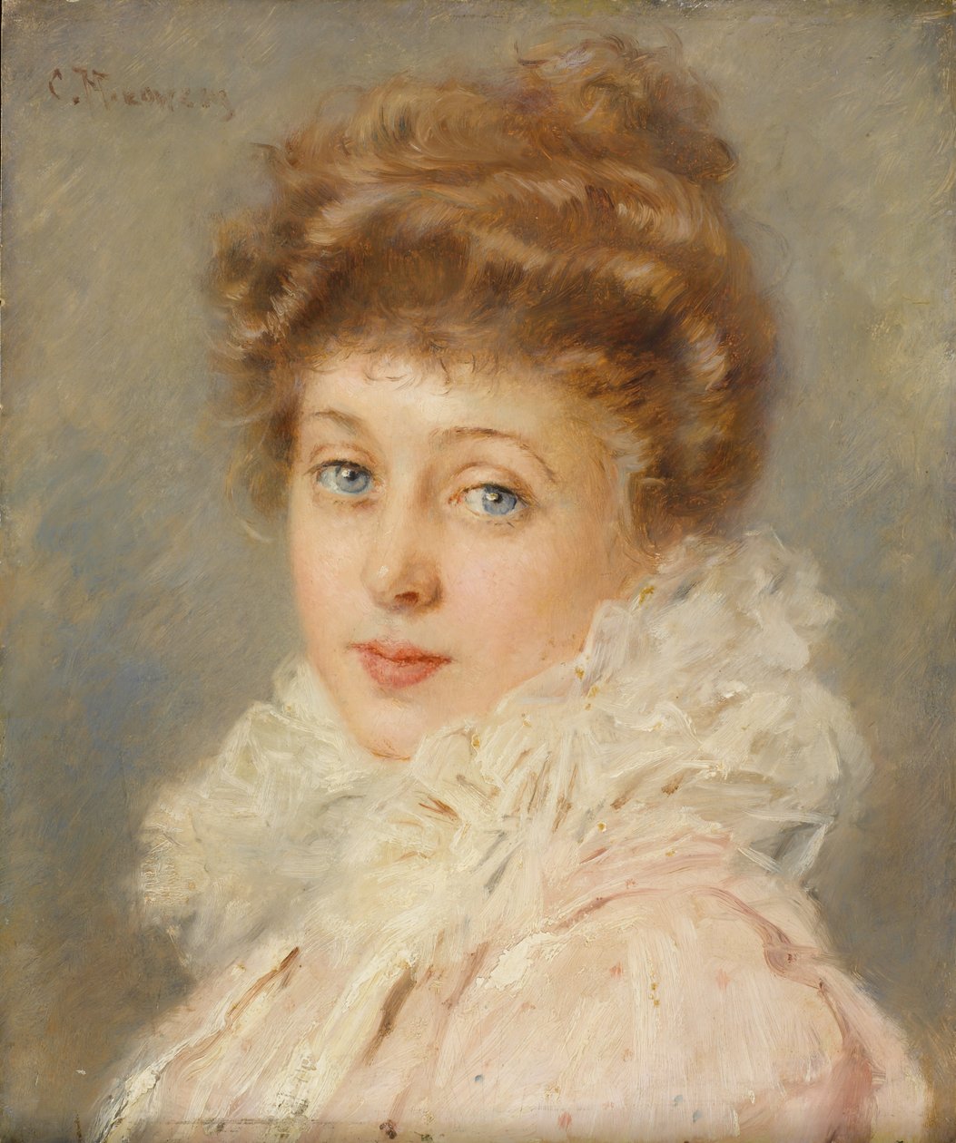 Portrett av en elegant kvinne, av Konstantin Egorovich Makovsky