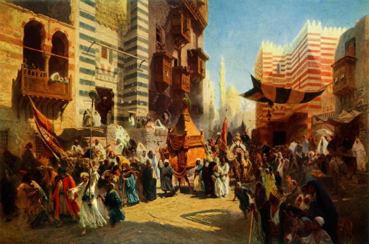 Return of the Holy Carpet fra Mekka til Kairo, 1876, 1965. av Konstantin Egorovich Makovsky