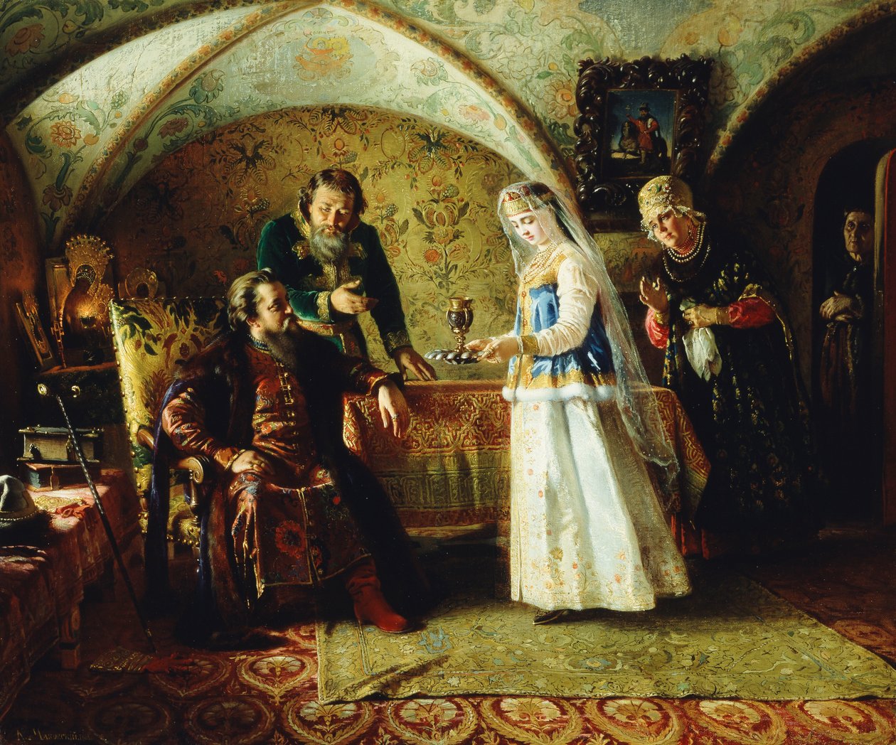 Introduksjonen, 1868 av Konstantin Egorovich Makovsky