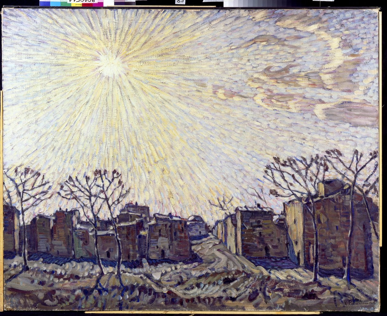 Solen - Peinture de Konstantin Fyodorovich Bogayevsky (Bogaevsky) (1872-1943). (1872-1943) Olje på lerret 1906 Regional Art Gallery, Vologda 111x138 av Konstantin Fedorovich Bogaevsky