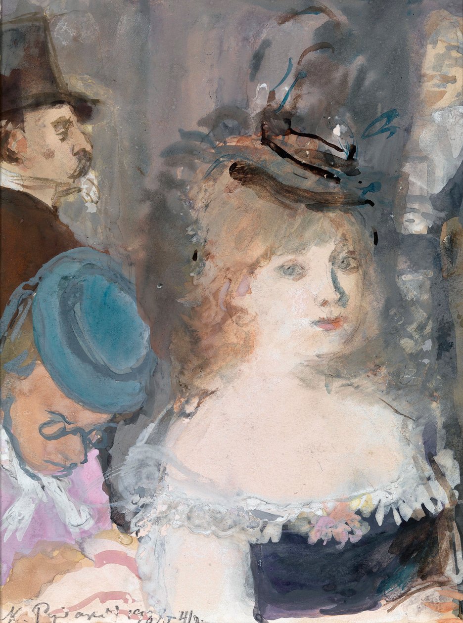 Illustrasjon for 'Boule de Suif' av Guy de Maupassant av Konstantin Ivanovich Rudakov